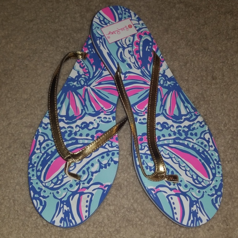 Lilly Pulitzer for Target Flip Flops NWOT